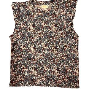 Nation LTD Ruffled Sleeve Floral Top – Size M